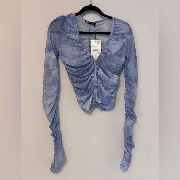 ZARA Blue Longsleeve - Picture 3 of 5